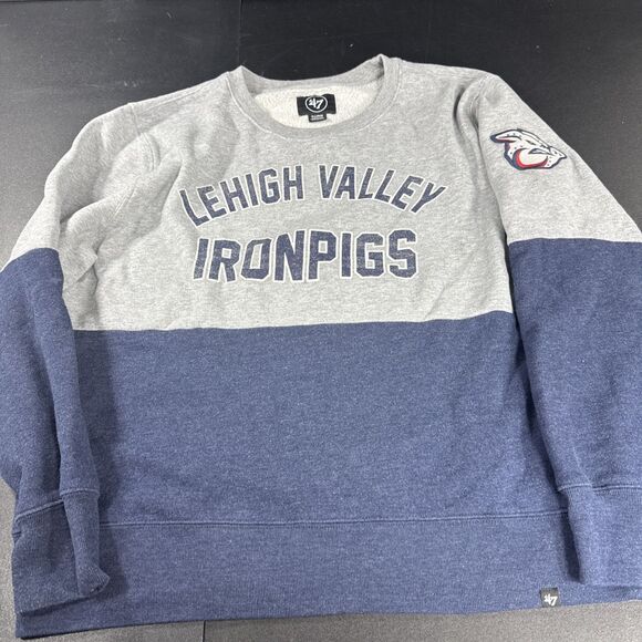 Men’s 47 Brand Lehigh Valley Ironpigs Color Block Sweatshirt XL - Picture 1 of 7